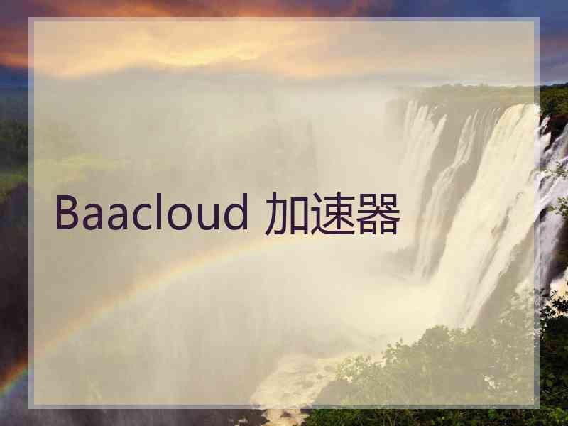 Baacloud 加速器