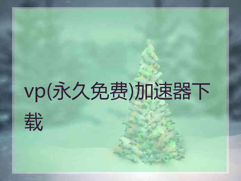 vp(永久免费)加速器下载