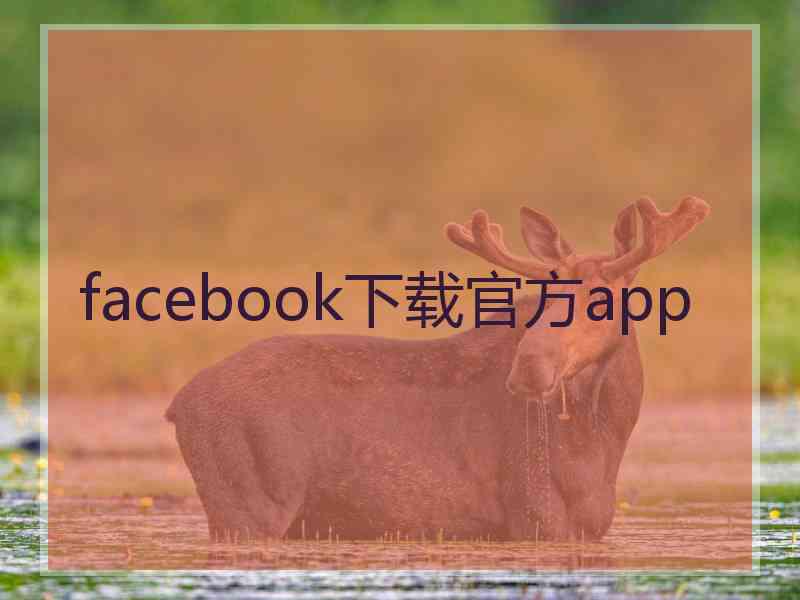 facebook下载官方app