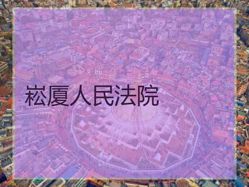 崧厦人民法院