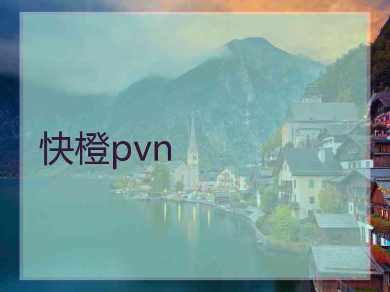 快橙pvn