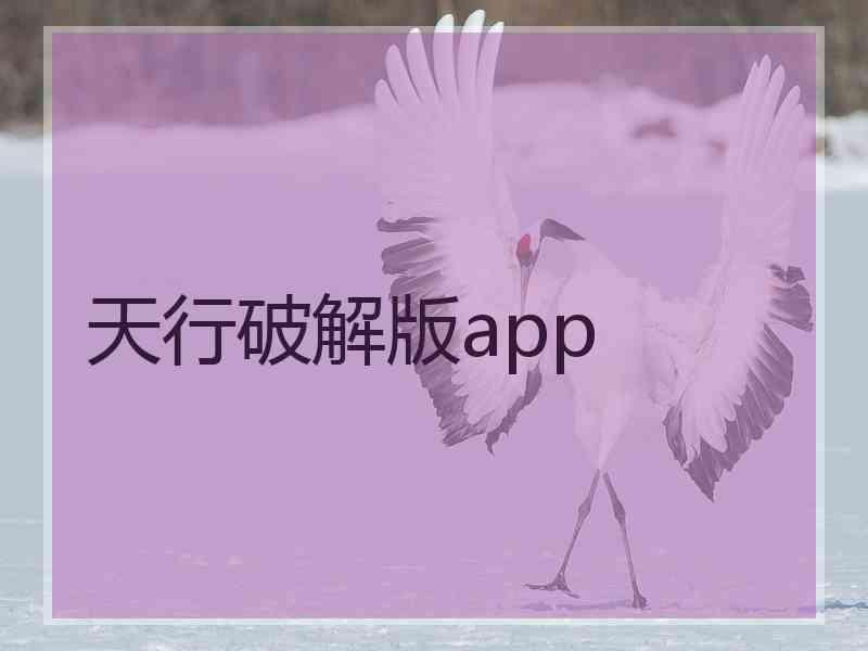 天行破解版app