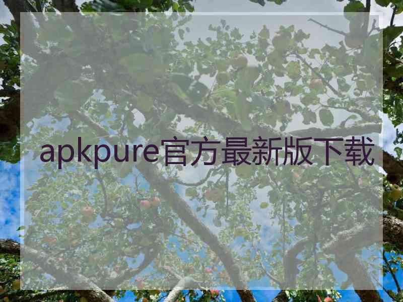 apkpure官方最新版下载