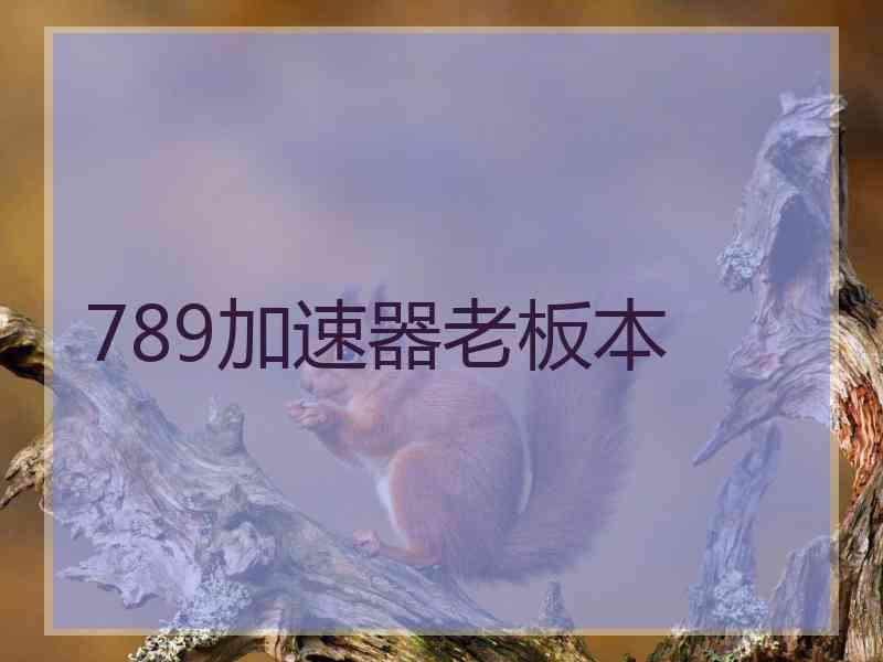 789加速器老板本