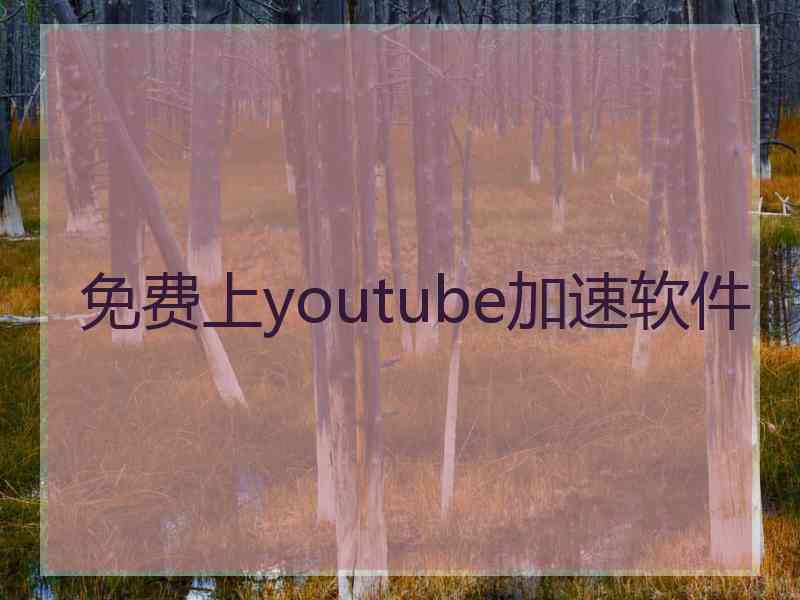 免费上youtube加速软件