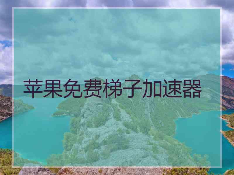 苹果免费梯子加速器