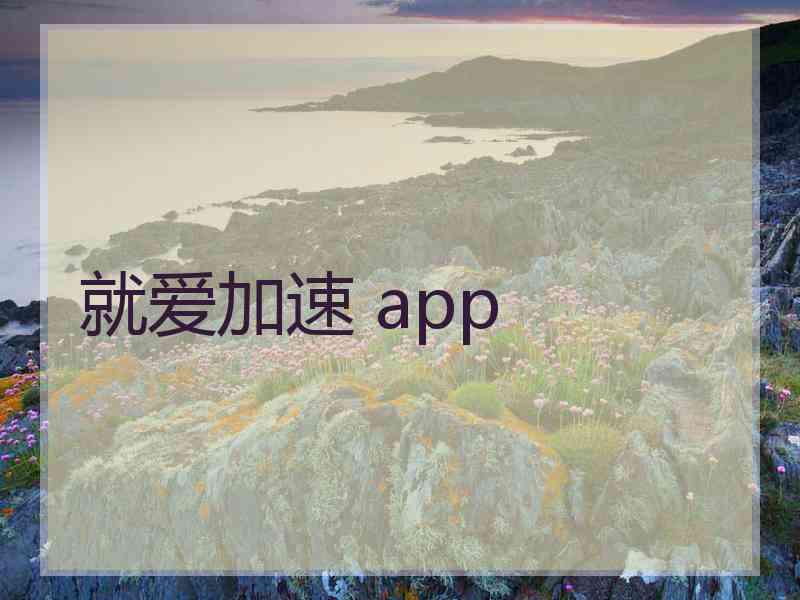 就爱加速 app