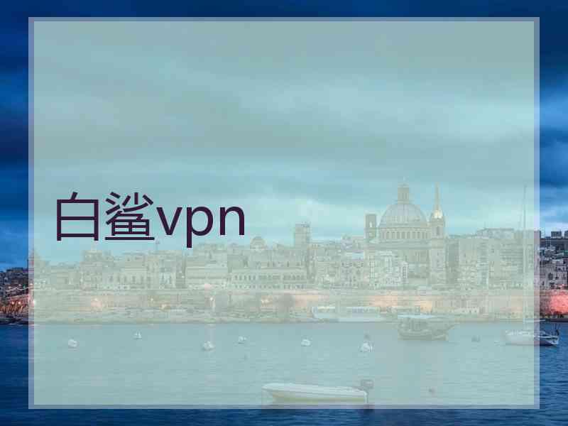 白鲨vpn