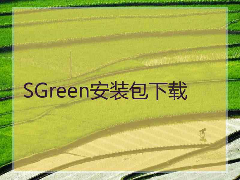 SGreen安装包下载