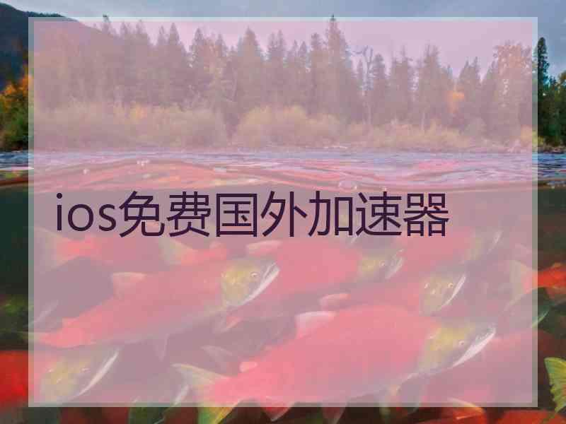 ios免费国外加速器