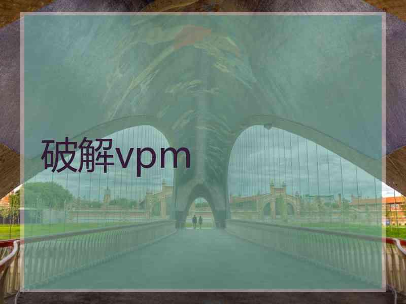 破解vpm