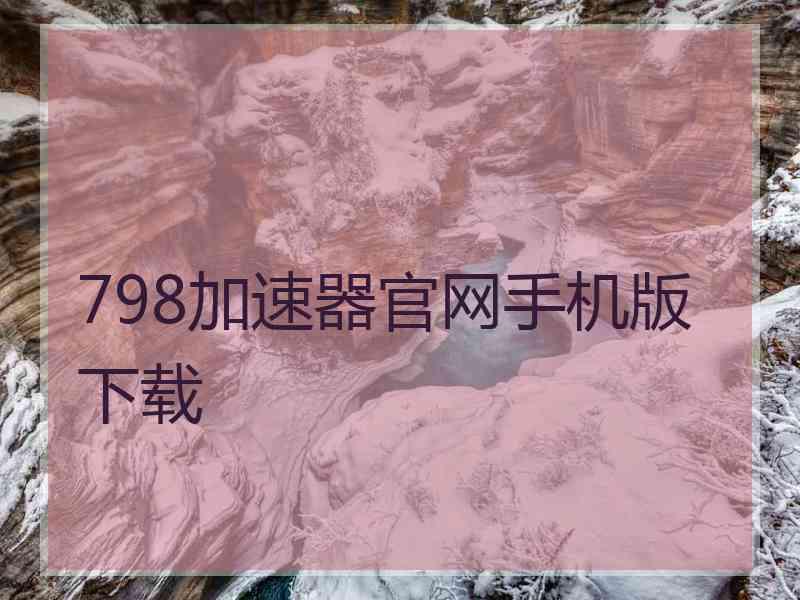 798加速器官网手机版下载