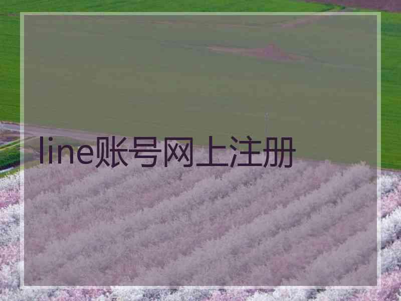 line账号网上注册