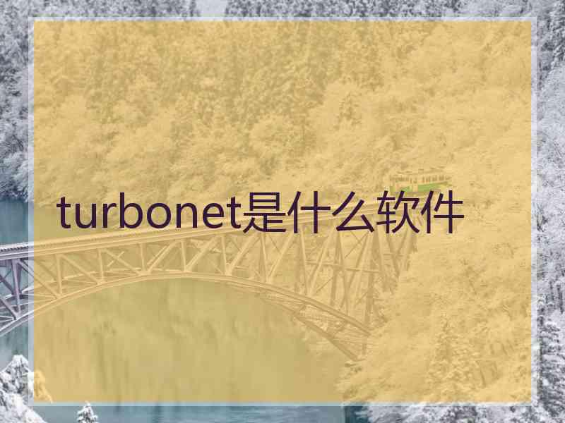 turbonet是什么软件