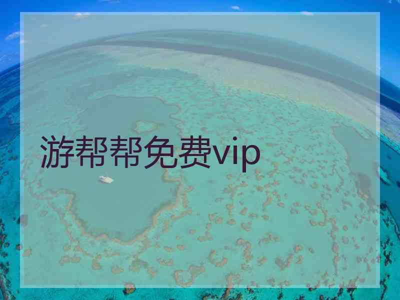 游帮帮免费vip