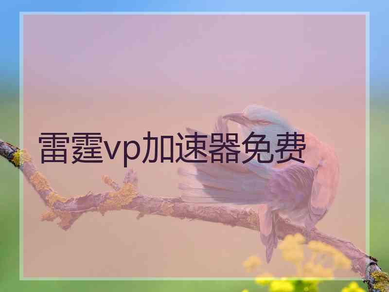 雷霆vp加速器免费