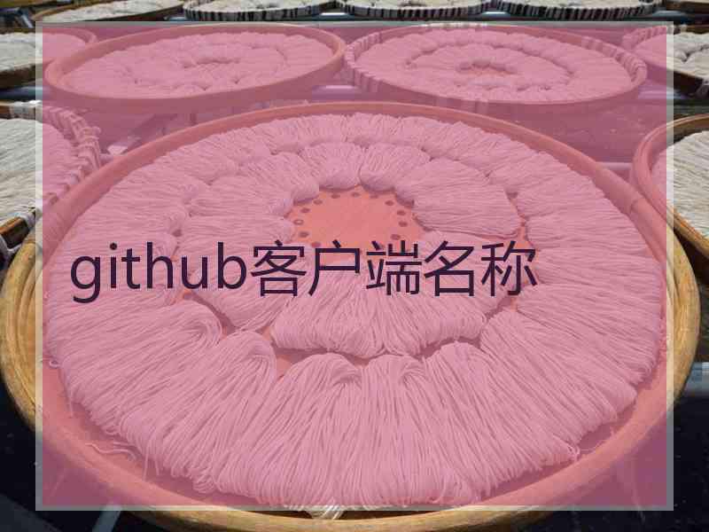 github客户端名称