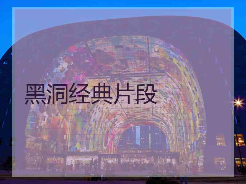 黑洞经典片段