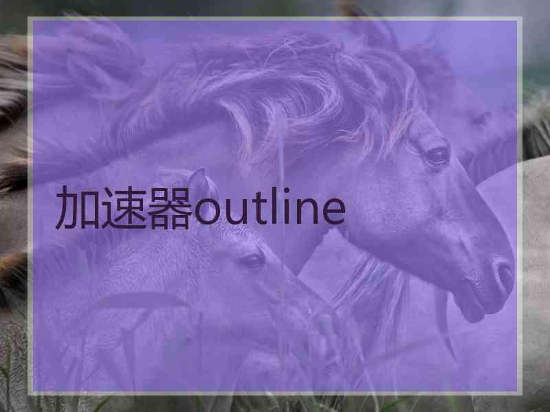 加速器outline