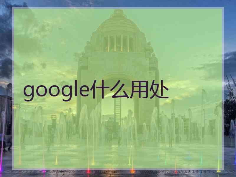 google什么用处