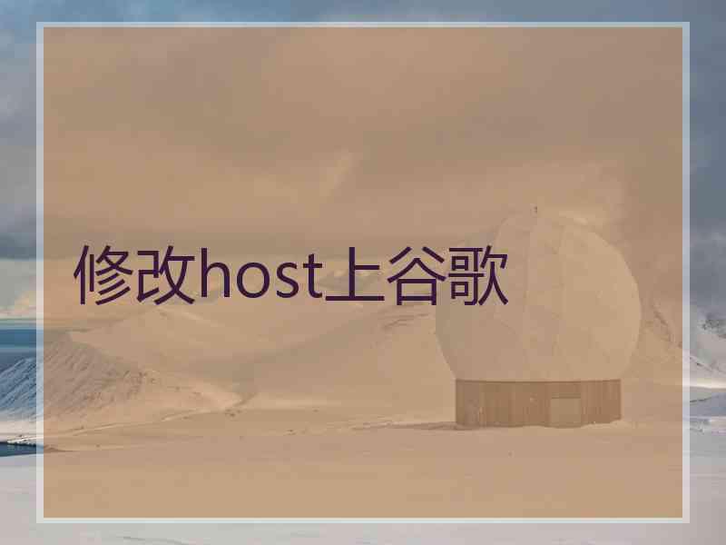 修改host上谷歌