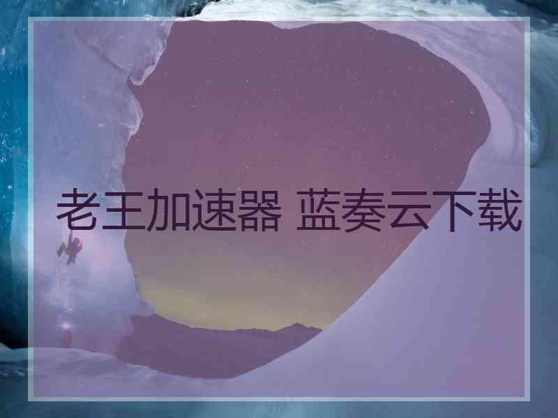 老王加速器 蓝奏云下载