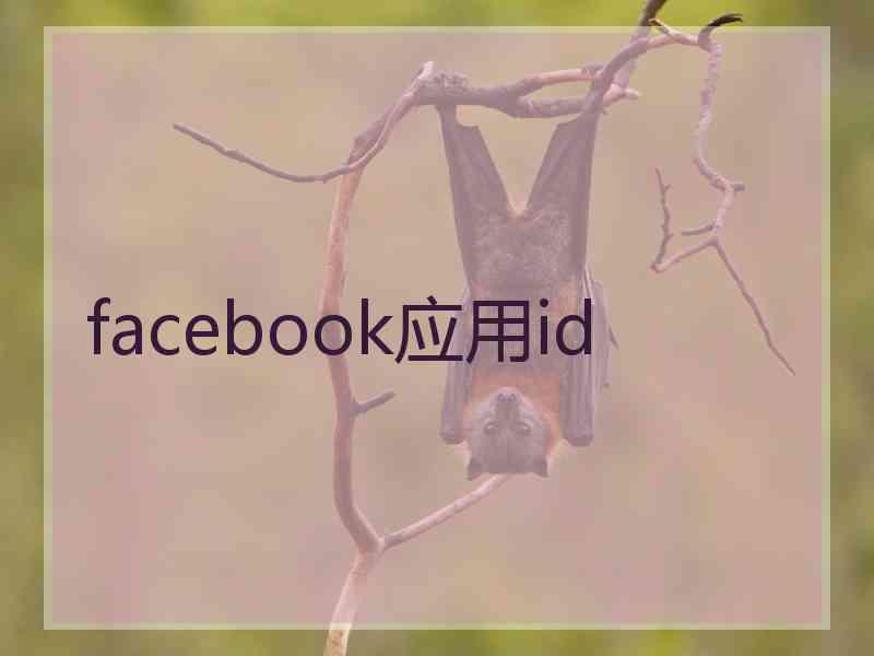 facebook应用id