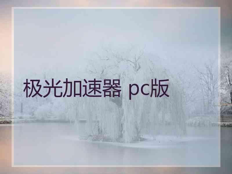 极光加速器 pc版