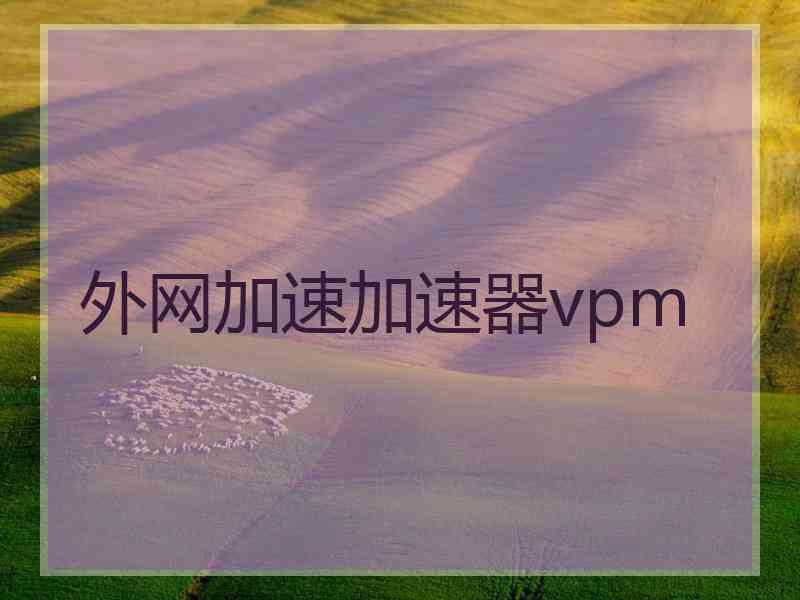 外网加速加速器vpm