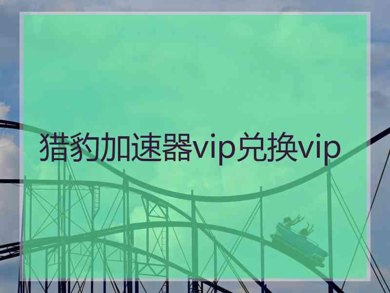 猎豹加速器vip兑换vip