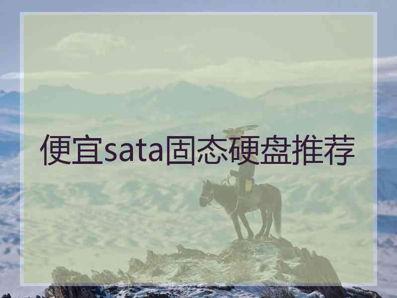 便宜sata固态硬盘推荐