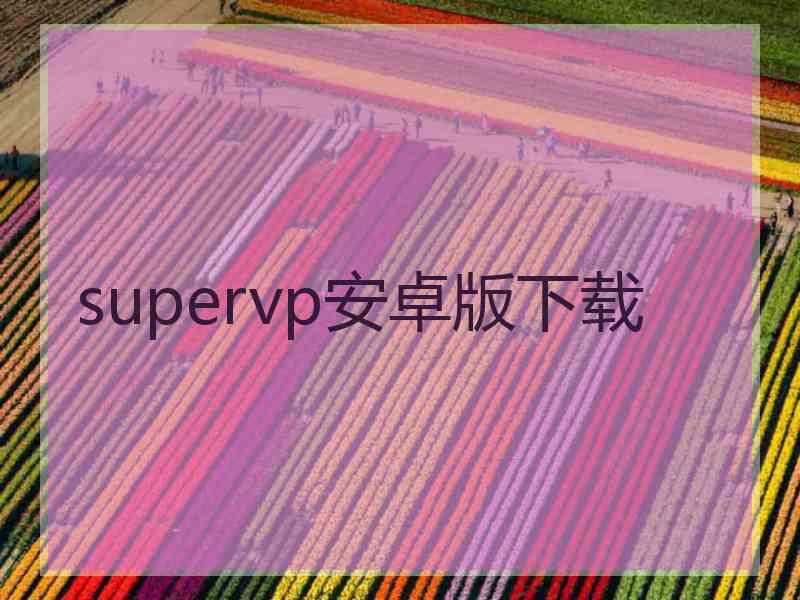 supervp安卓版下载