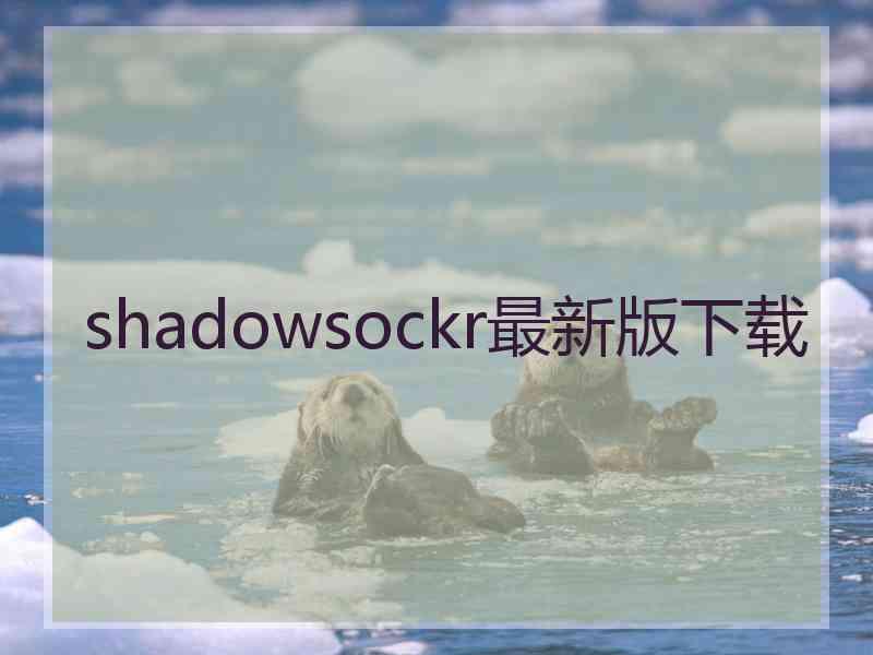 shadowsockr最新版下载