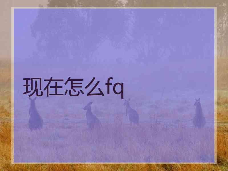 现在怎么fq