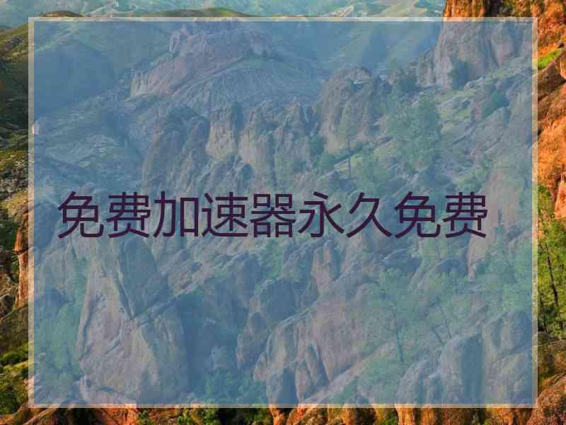 免费加速器永久免费