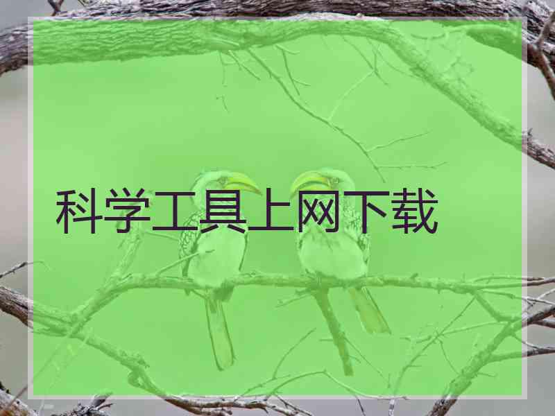 科学工具上网下载