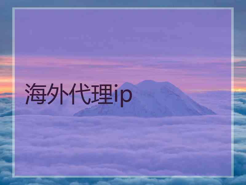 海外代理ip