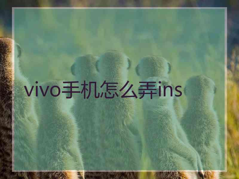 vivo手机怎么弄ins