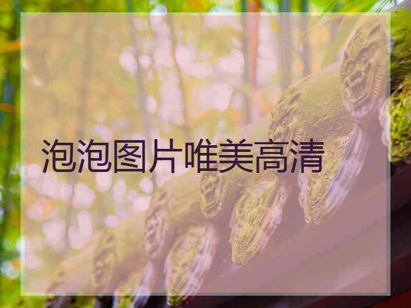 泡泡图片唯美高清