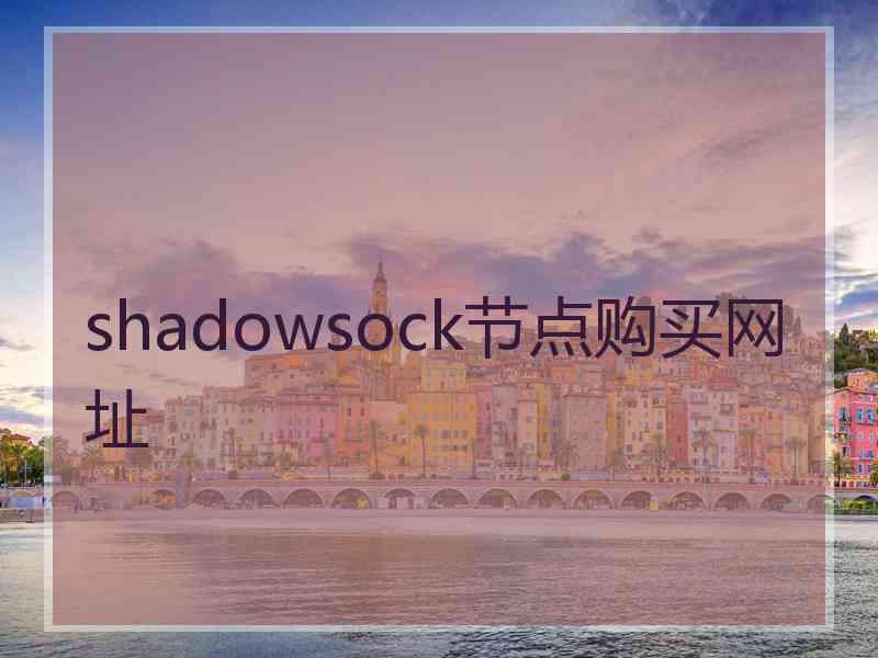 shadowsock节点购买网址