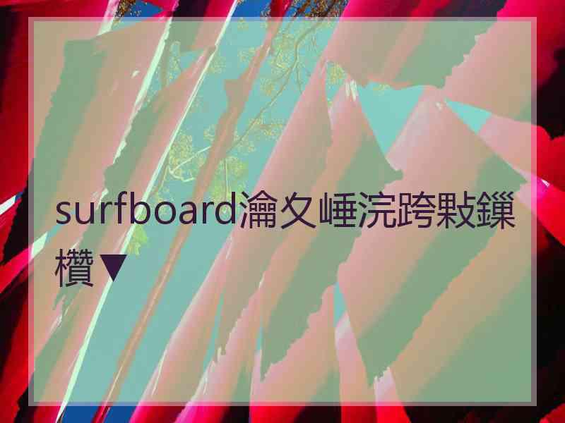 surfboard瀹夊崜浣跨敤鏁欑▼