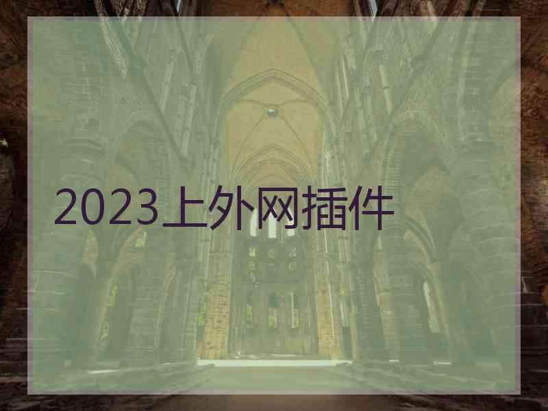 2023上外网插件