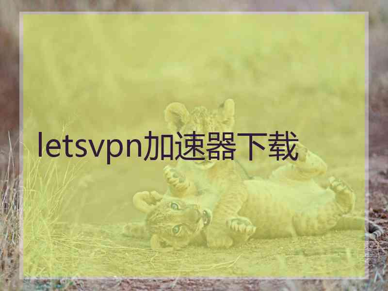 letsvpn加速器下载