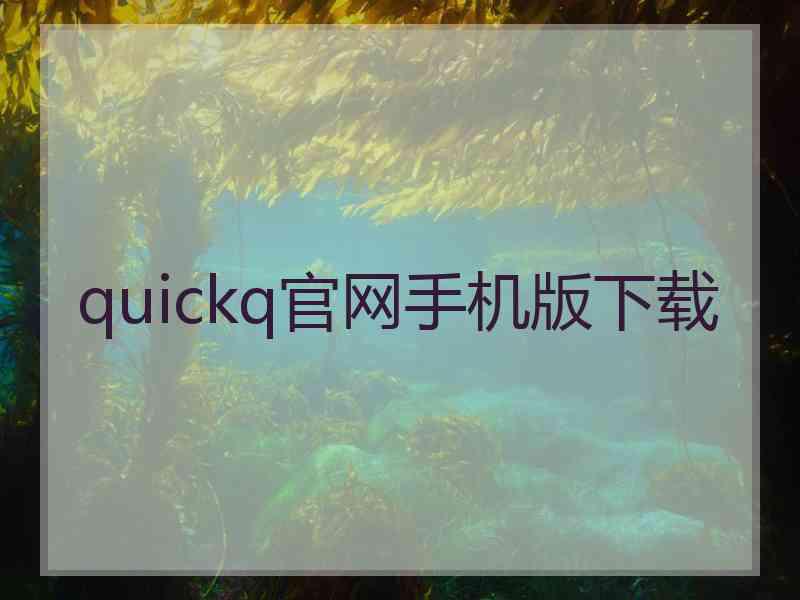 quickq官网手机版下载