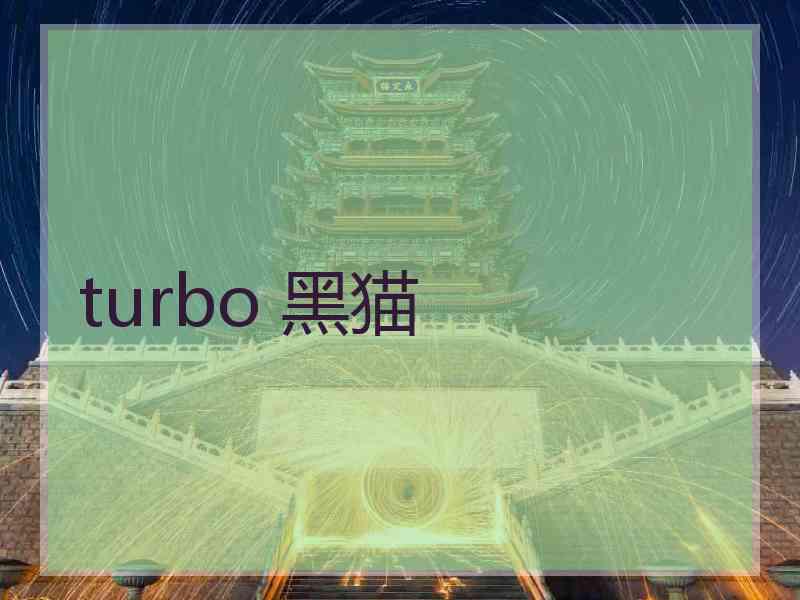 turbo 黑猫