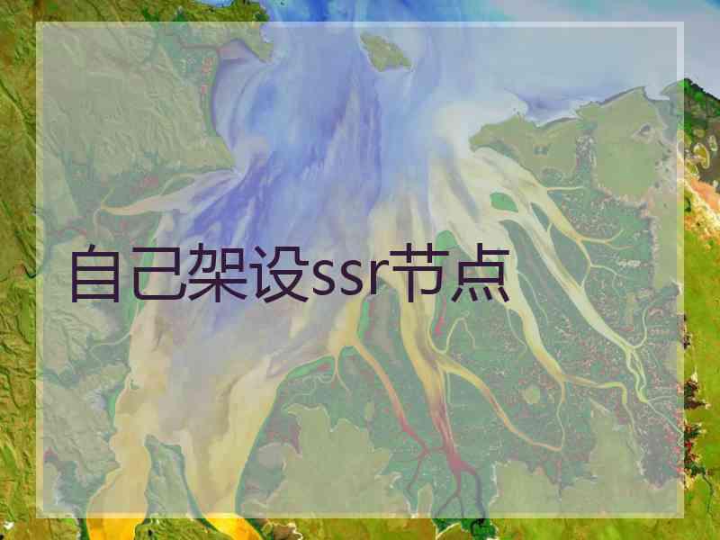 自己架设ssr节点