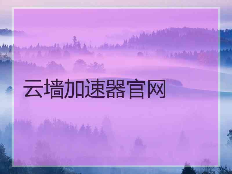 云墙加速器官网