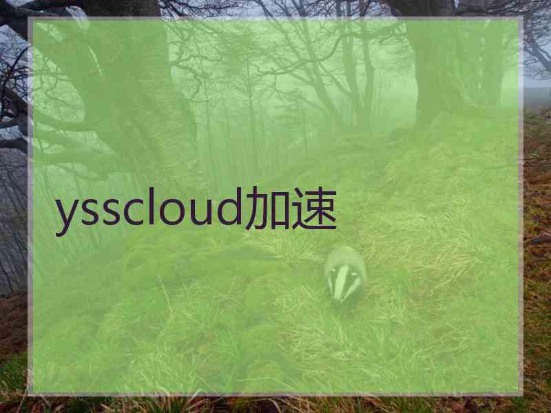 ysscloud加速