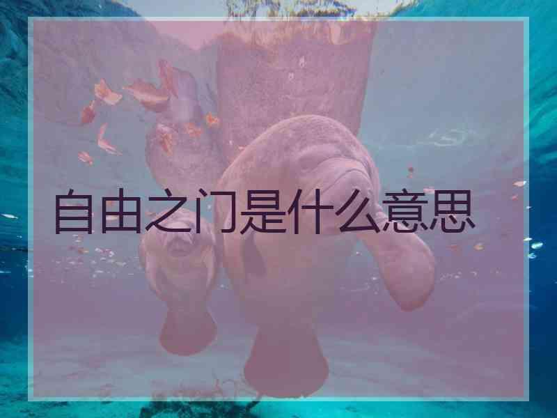 自由之门是什么意思