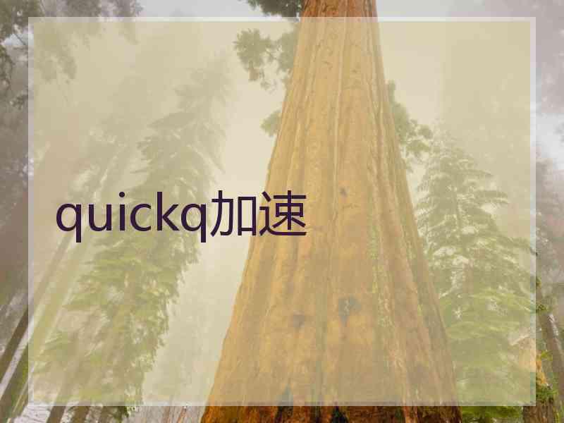 quickq加速